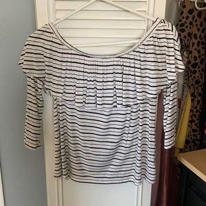 American eagle off the shoulder shirt